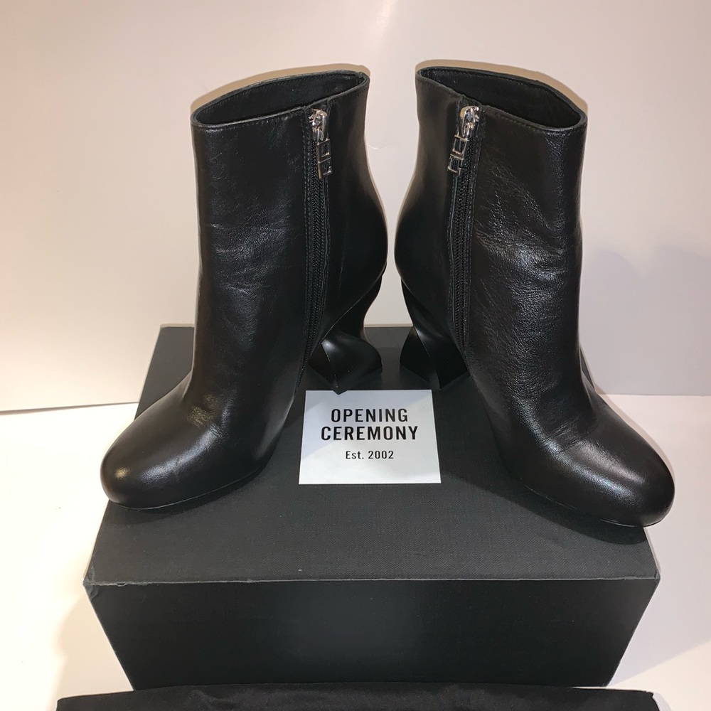 Opening Ceremony Eloyse Twisted block heel boots